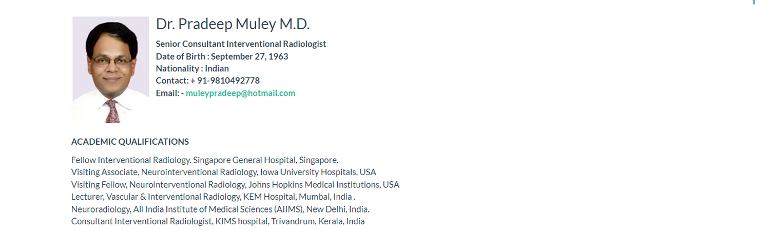 Dr. Pradeep Muley